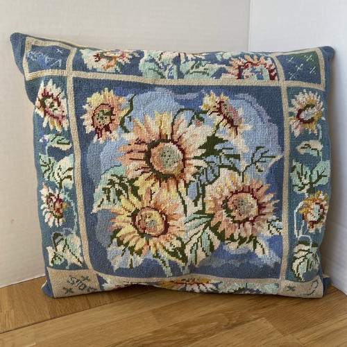 Tapestry sunflower pillow - sunflower,