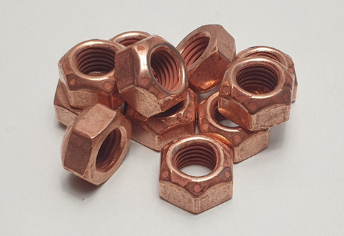 Copper flashed manifold - flashed, nuts