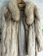 Saga Fox Silver Fox Fur Size 12  