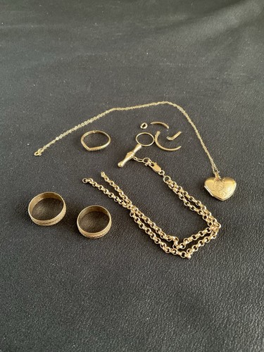 9ct gold wedding rings - rings, pendant