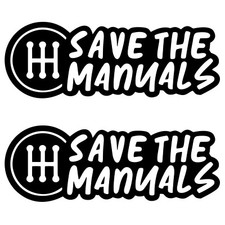 Save The Manuals Decal Sticker