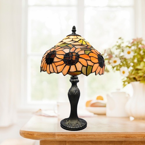 Tiffany style sunflower table - tiffany-style,