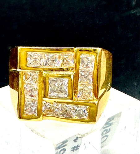 Mens gold ring signet - , pinky