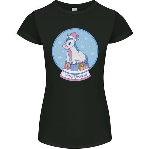 Christmas unicorn snow globe - snow,