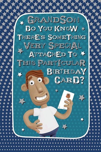 Grandson birthday card - birthday,