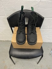 Solovair Mens  Combat Derby Ankle Boots Size 10.5