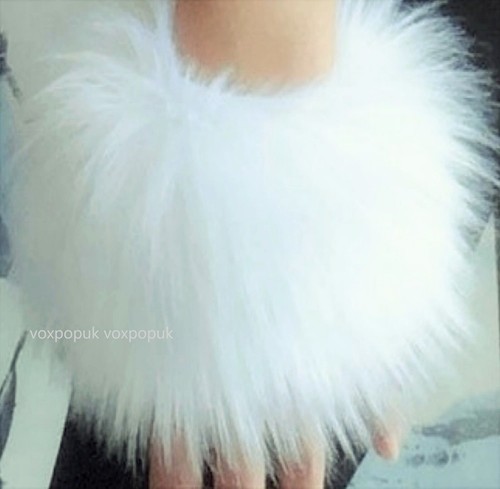 Faux fur fluffy wrist - faux, cuffs