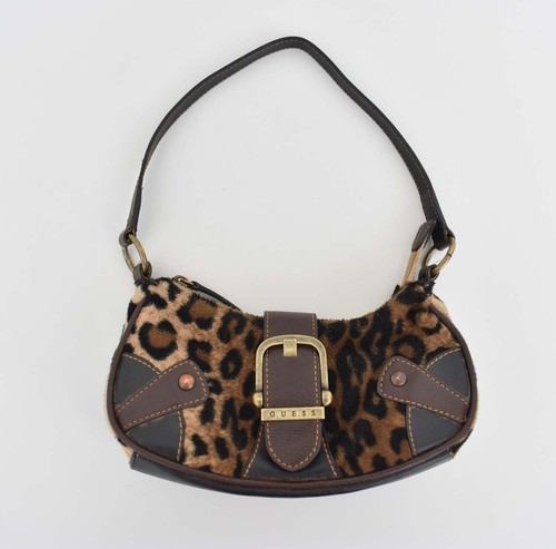 Guess leopard mini pouch bag