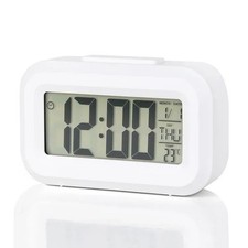 Led Digital Bedside Snooze Alarm Clock Time Temperature Day/Night Mode Clock UK
