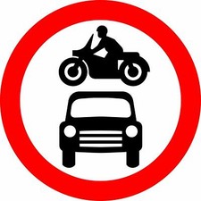 No motor vehicles Road safety