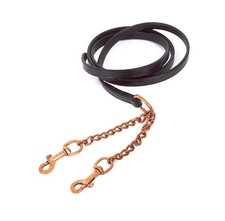 LEATHER LEAD REIN WITH CHAIN