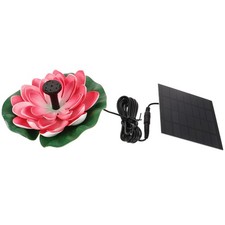  1 Set Solar Fountain Floating Landscaping Outdoor Water Garden Lotus-style