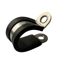 Rubber lined clips - lined, cable