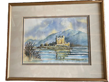 EILAN DONAN CASTLE PAINTED PEN & INK PRINT LTD ED SIGNED DEIRDRE STEWART SPROTT