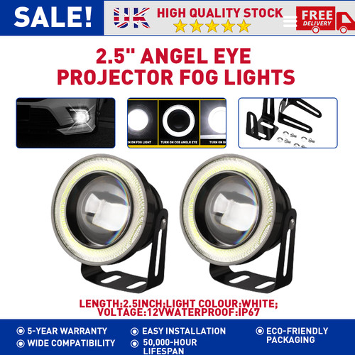 White led fog light - 2x, lamp