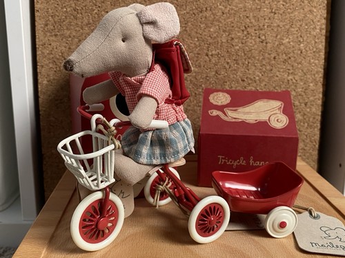 Maileg bundle red tricycle - maileg,