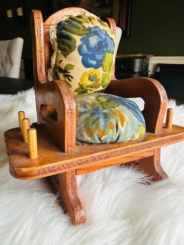 Vintage wooden upholstered - vintage,