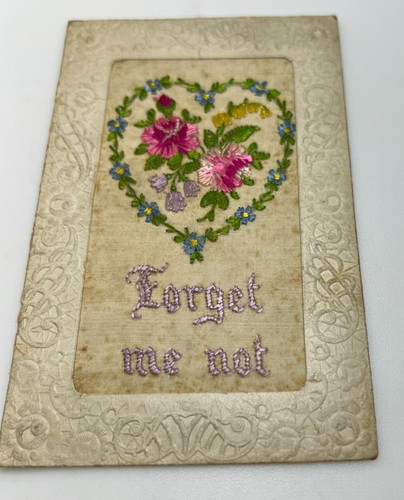 Ww1 silk postcard - ww1, forget