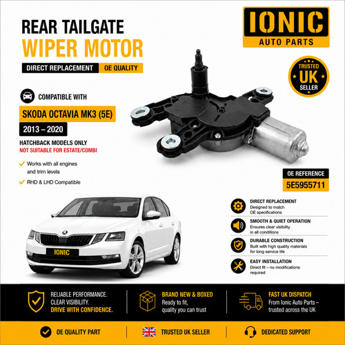 Rear tailgate wiper - rear, for