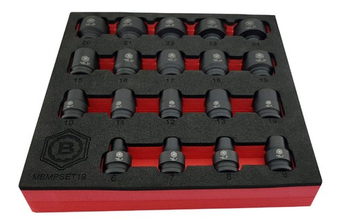 Britool hallmark 19pc - britool, 3/8"