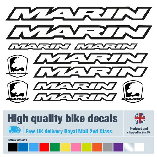 Marin bike labels decals - labels, /