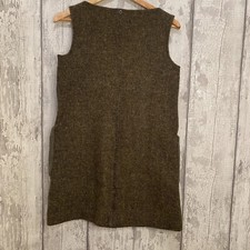 Penny Black Women’s Wool Blend Green Tunic Dress Front Pockets Size 10