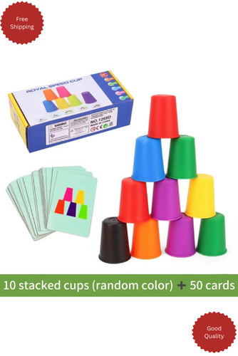 Mini stacking cups game with - stacking,