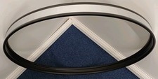22" Black Metal Bass Drum Hoop With Silver Inlay 