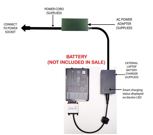 External laptop battery - external,
