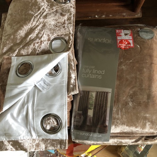 Sundour curtains pairs - sundour, x2