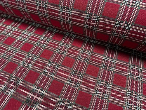 Scottish red tartan tapestry - scottish,