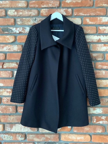 A524 zara coat navy - zara, blue
