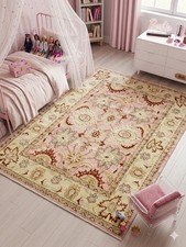 Pink handmade ziegler afghan - pink,