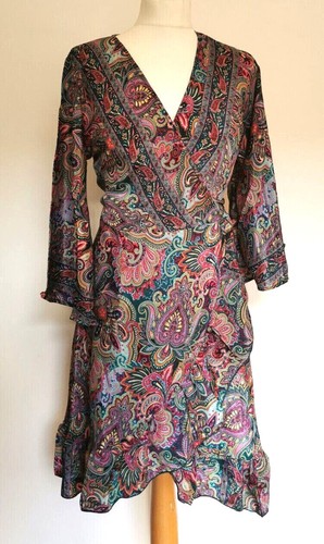 Wrap dress party teal - wrap,