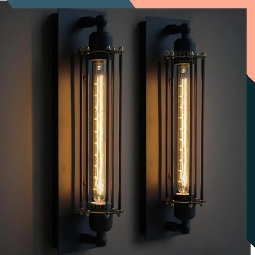 Industrial wall light iron - wall,
