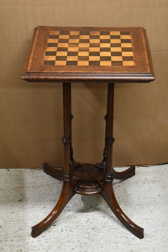 Antique victorian chess table - antique,