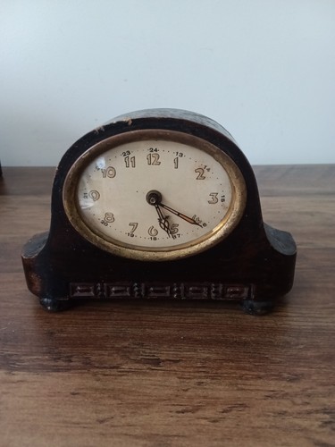 Vintage mini mantel - clock, for