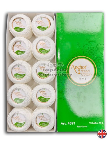 White colour anchor pearl - white,