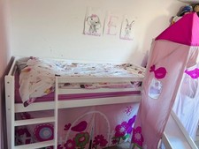 Pink kids bed with slide , girls bed princess bed ( child’s bed )