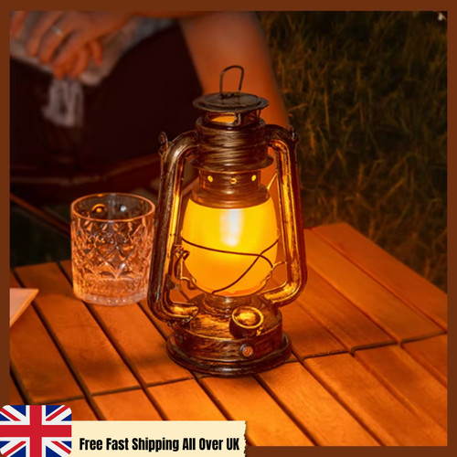 Vintage camping lantern - camping, flame