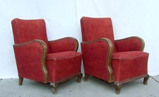 Art Deco Club Chairs. Armchairs, Cocktail Chair 1920s Vintage Antique Halabala.