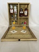 Handmade Wooden Home Outdoor Foldable Bar. Engraved, Solid Constitution.