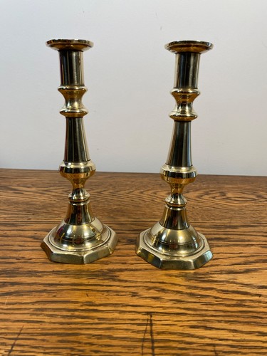 Pair antique brass - pair, of