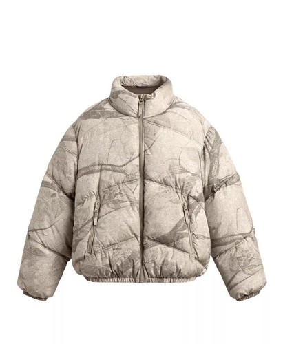 Zara abstract print puffer - print,