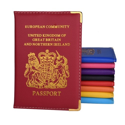 Leather passport holder - pu,