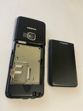 Nokia 6300 Original Rear Housing & Battery Door Cover in Black Brand New Part