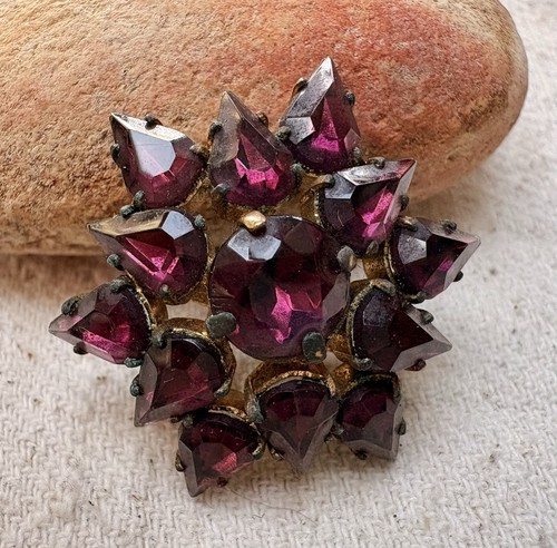 Vintage sparkly faux amethyst - vintage,