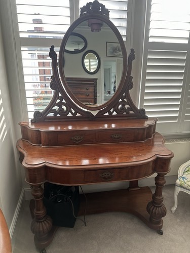 Victorian antique dark wood - antique,