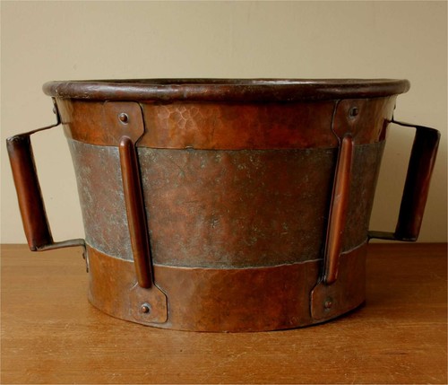 Antique french copper ferrat - antique,