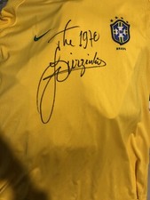 Jairzinho Signed Front Brazil Jersey - The Champio Autograph Jersey...